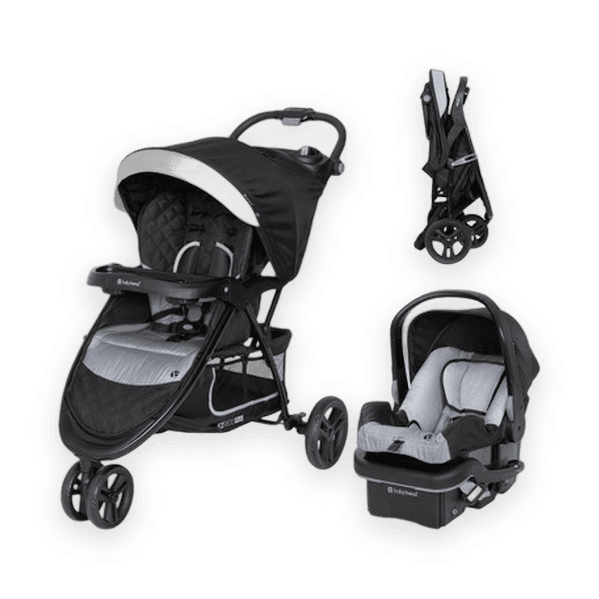 Baby Trend EZ Ride Plus Travel System stroller, product packaging
