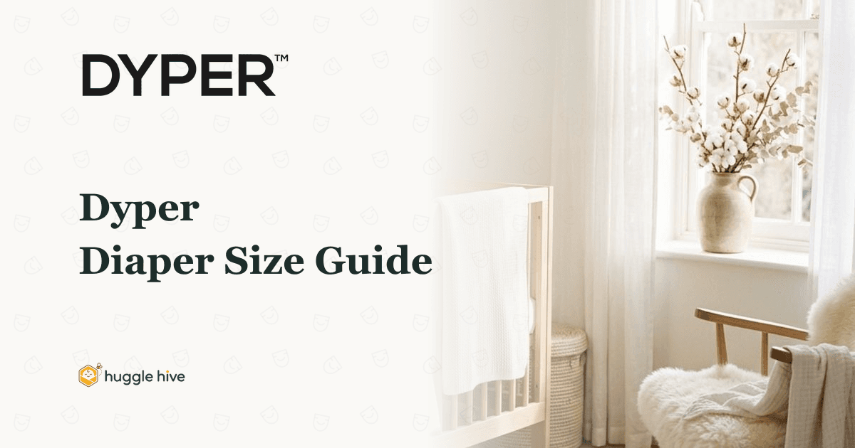 DYPER Diaper Size Guide: Bamboo Sizing by Weight
