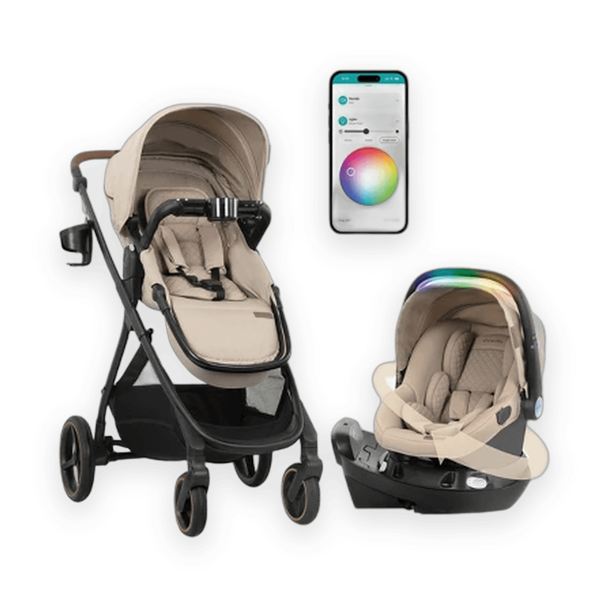 Evenflo Shyft Intuiti Travel System stroller, product packaging